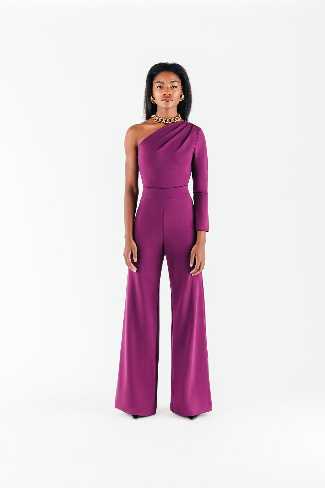 Black Bridgette Wideleg Ponte Pant - Chloe Kristyn