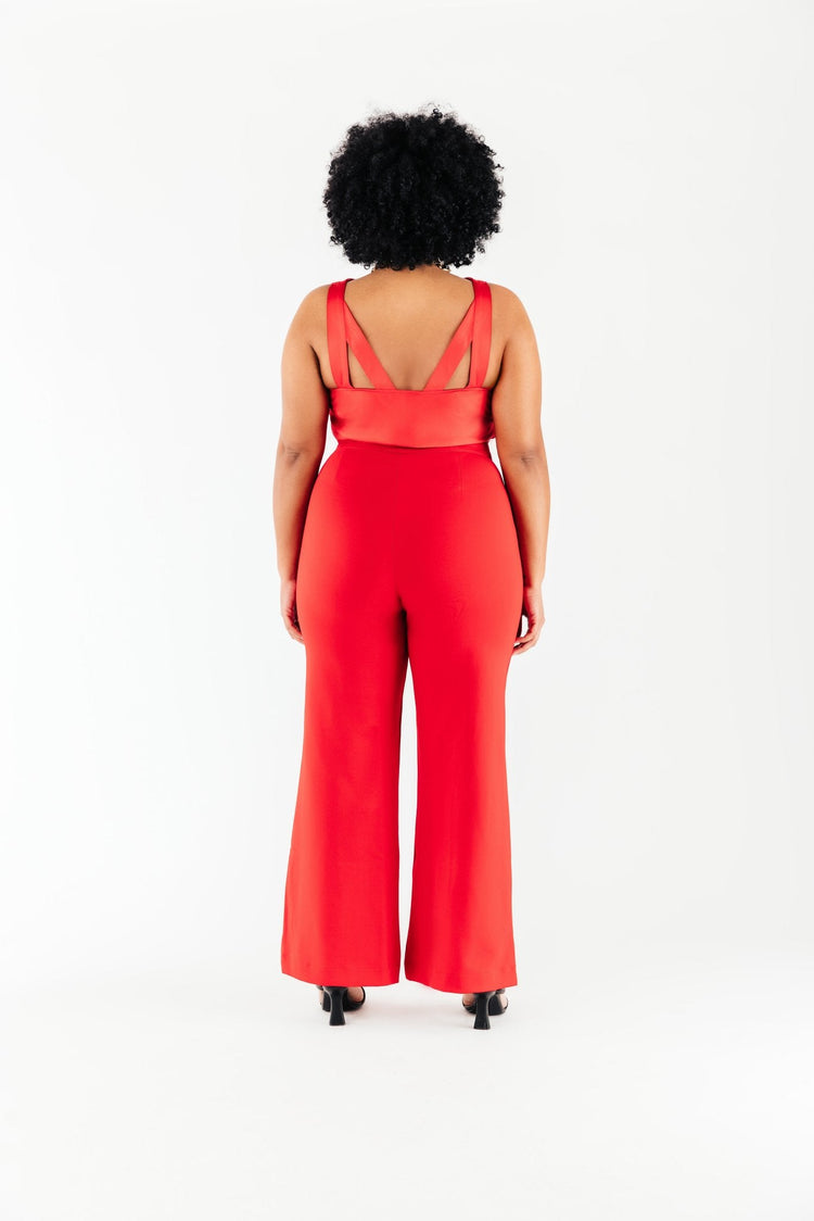 Black Bridgette Wideleg Ponte Pant - Chloe Kristyn