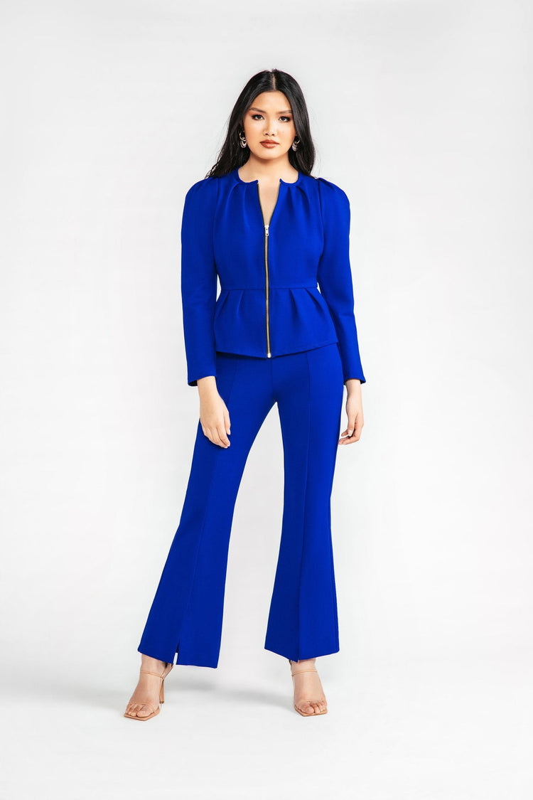 Cobalt Larissa Ponte Jacket - Chloe Kristyn