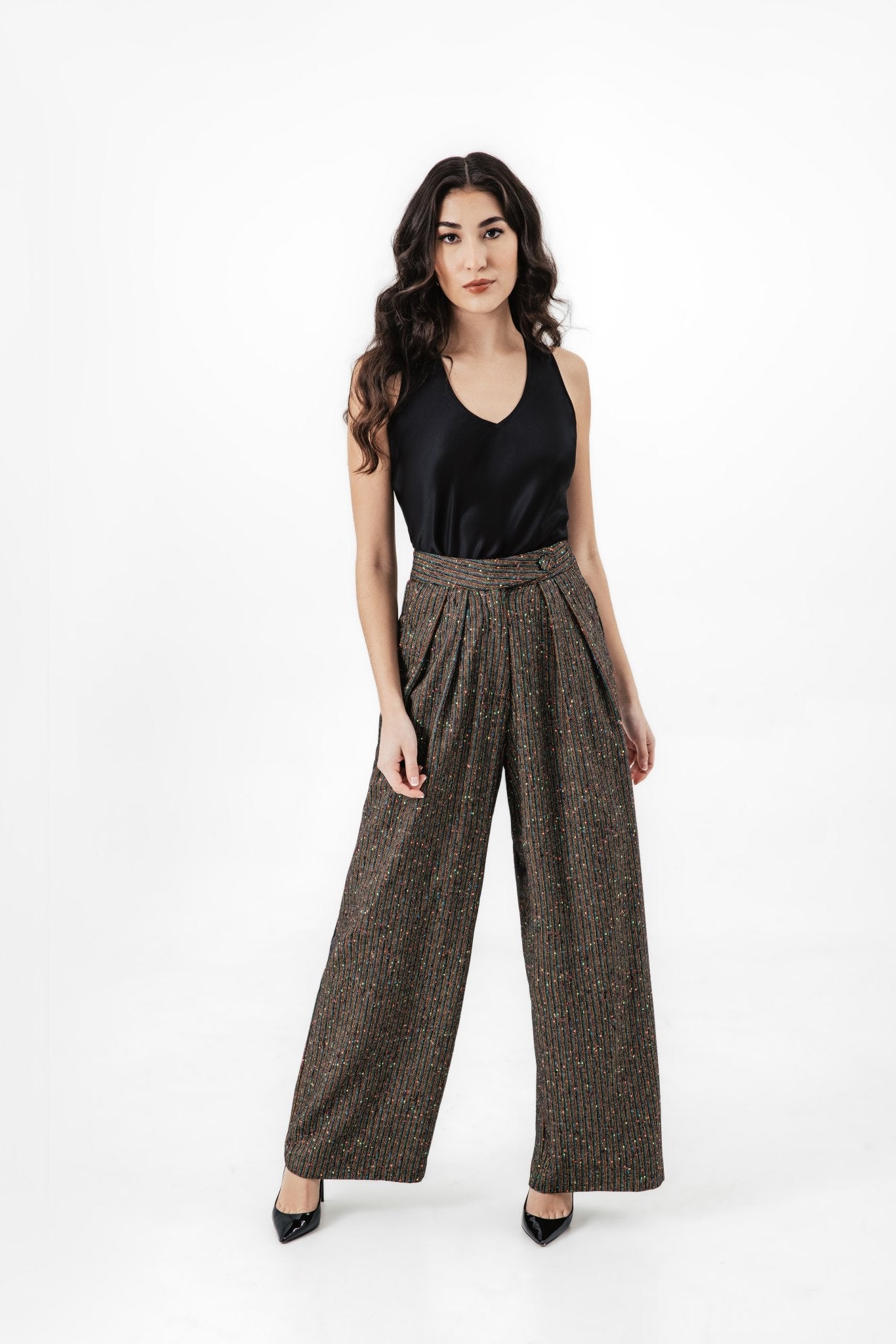 Confetti Tweed Gillian Trouser - Chloe Kristyn