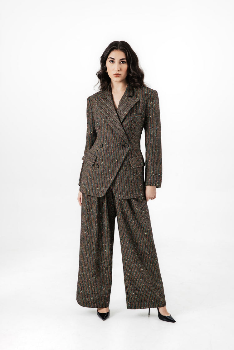 Confetti Tweed Gillian Trouser - Chloe Kristyn