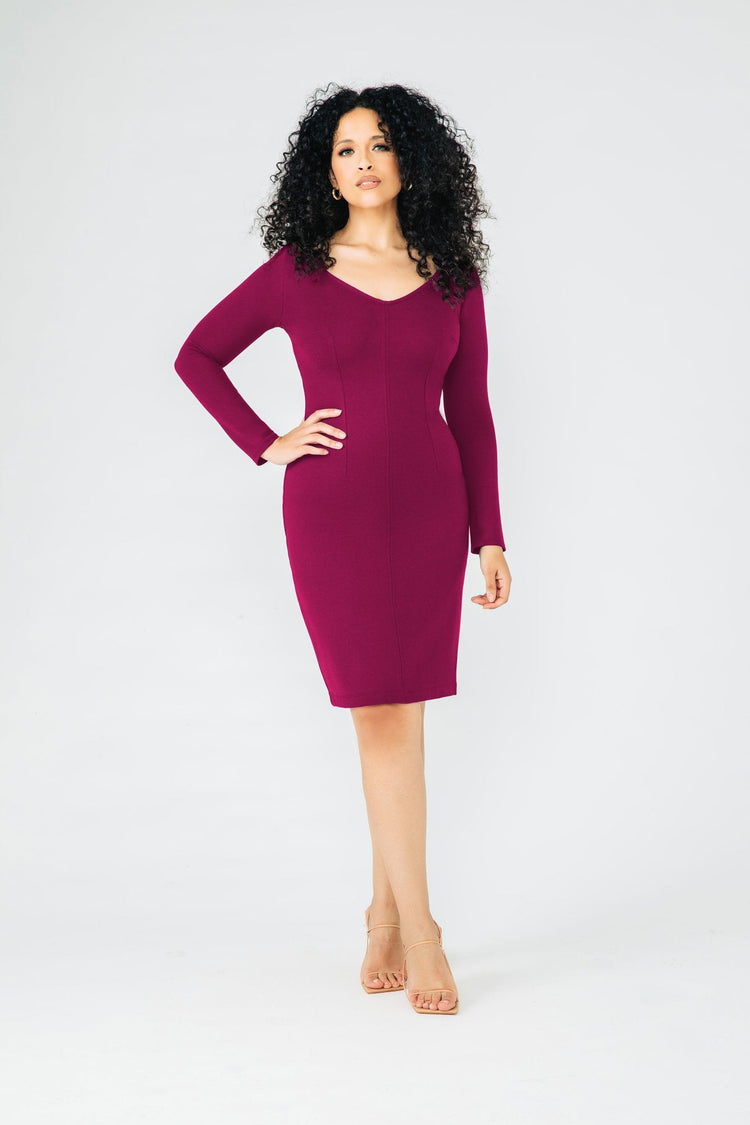 Maggie Ponte Knit Dress - Chloe Kristyn