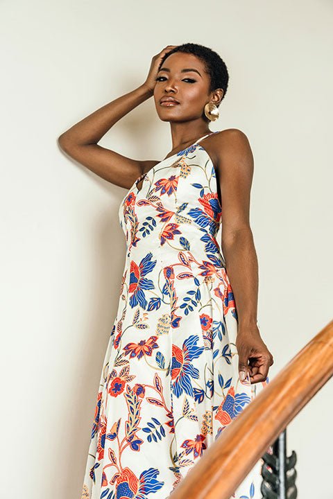 Multi Floral Athena Dress - Chloe Kristyn