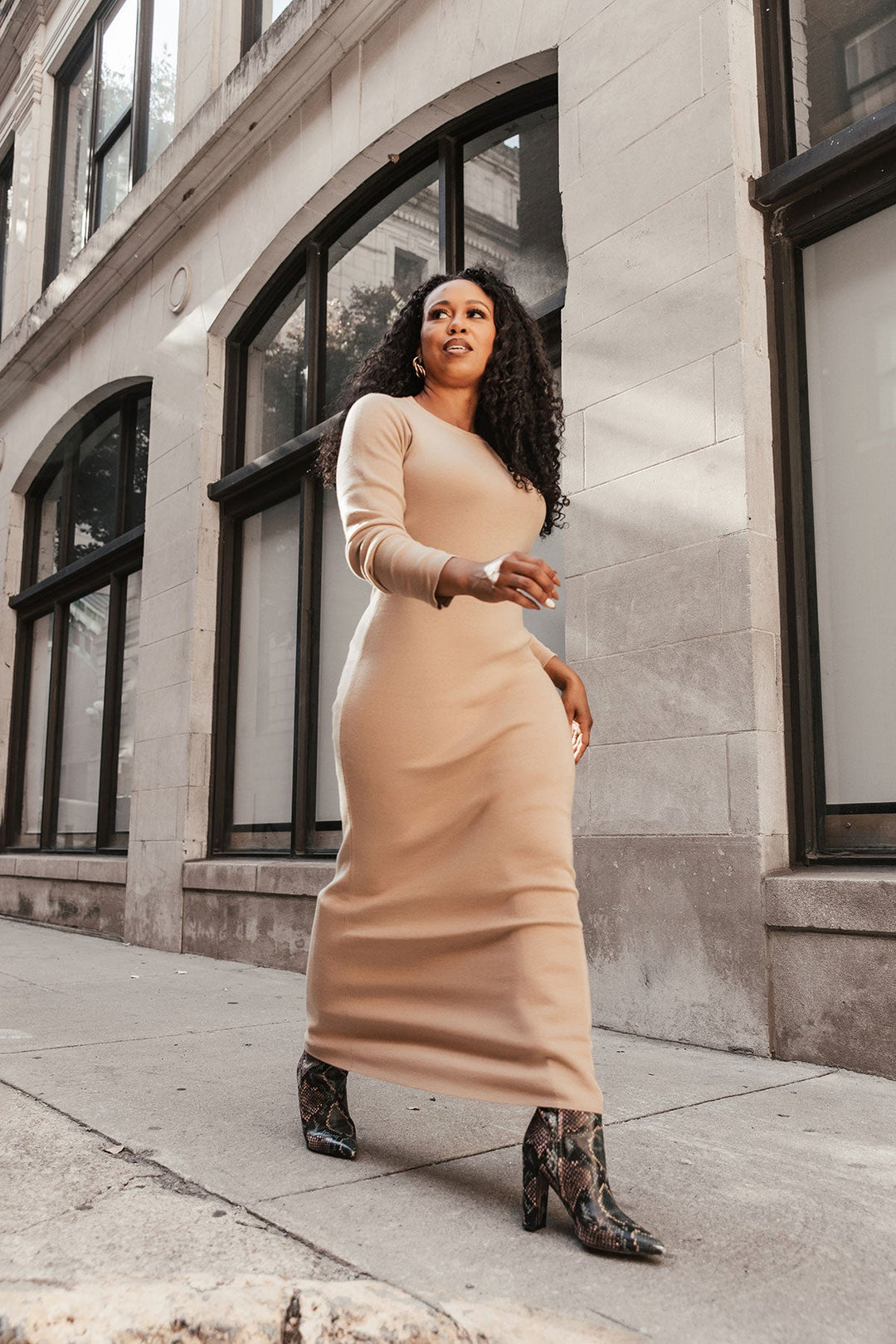 Robbie Sweater Maxi Dress - Chloe Kristyn