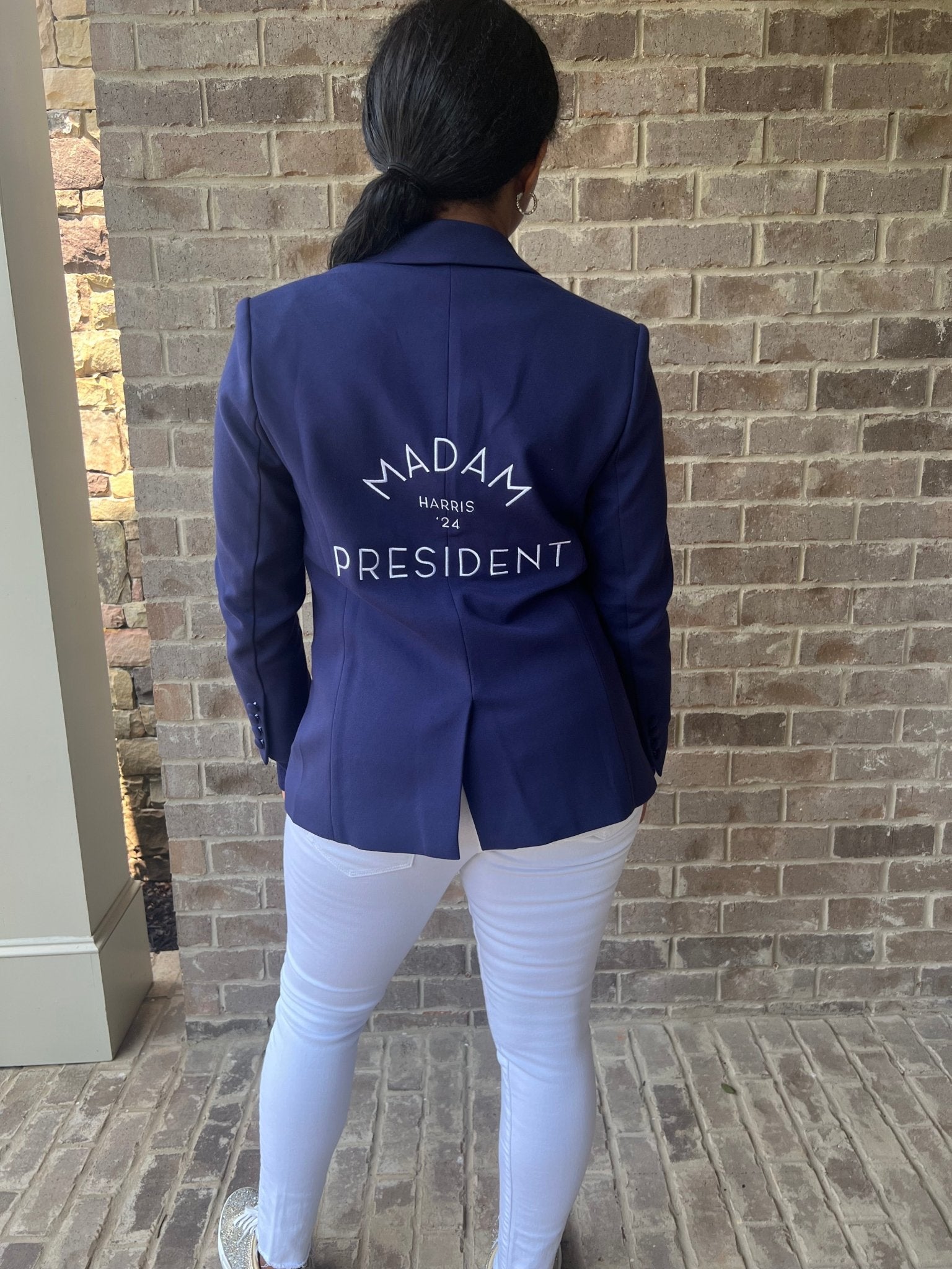 "Madam President" Ponte Blazer - Chloe Kristyn