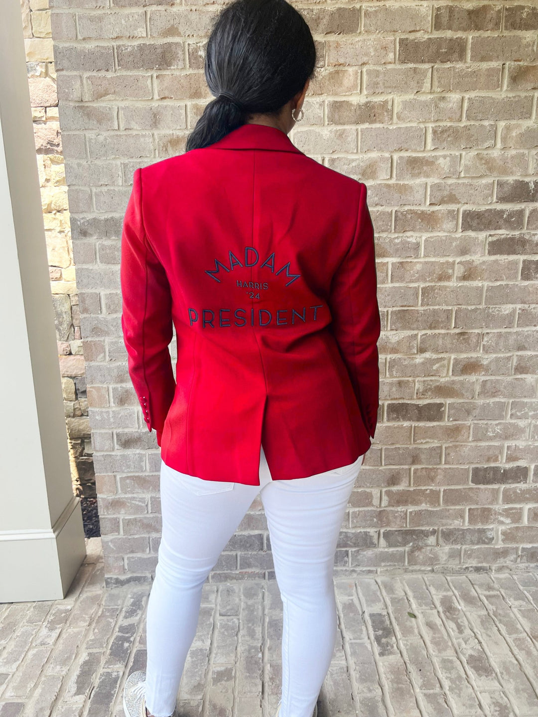 "Madam President" Ponte Blazer - Chloe Kristyn