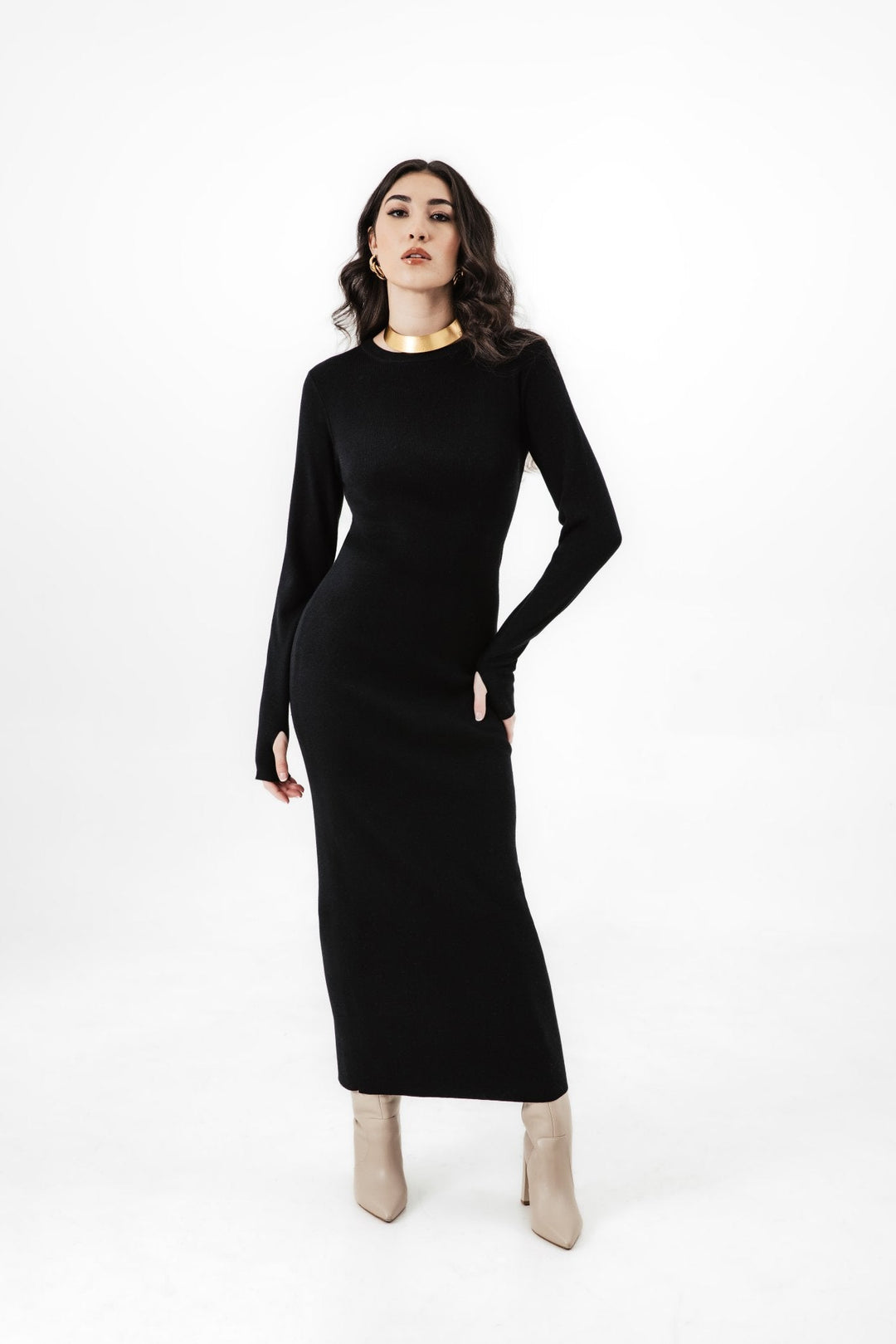 Robbie Sweater Maxi Dress - Chloe Kristyn