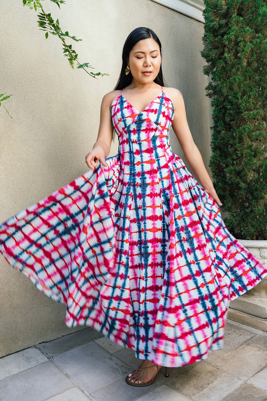 Tie Dye Eyelet Athena Dress Chloe Kristyn Tie Dye Eyelet Athena Dress Chloe Kristyn