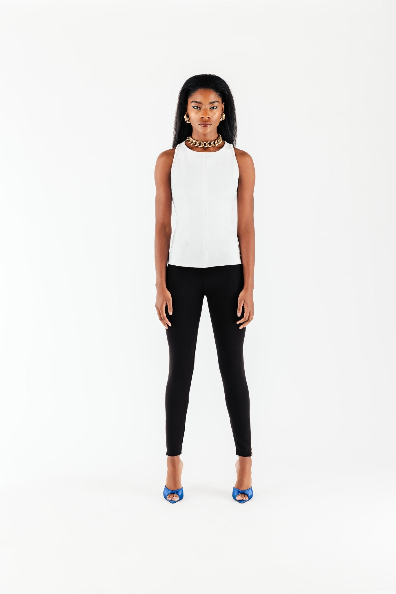 Black Jenni Ponte Tank - Chloe Kristyn