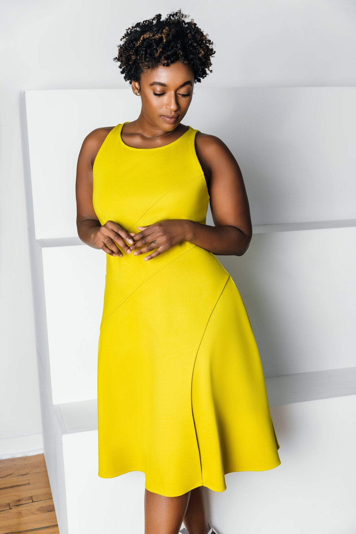 Krisette Dress | Chartreuse - Chloe Kristyn