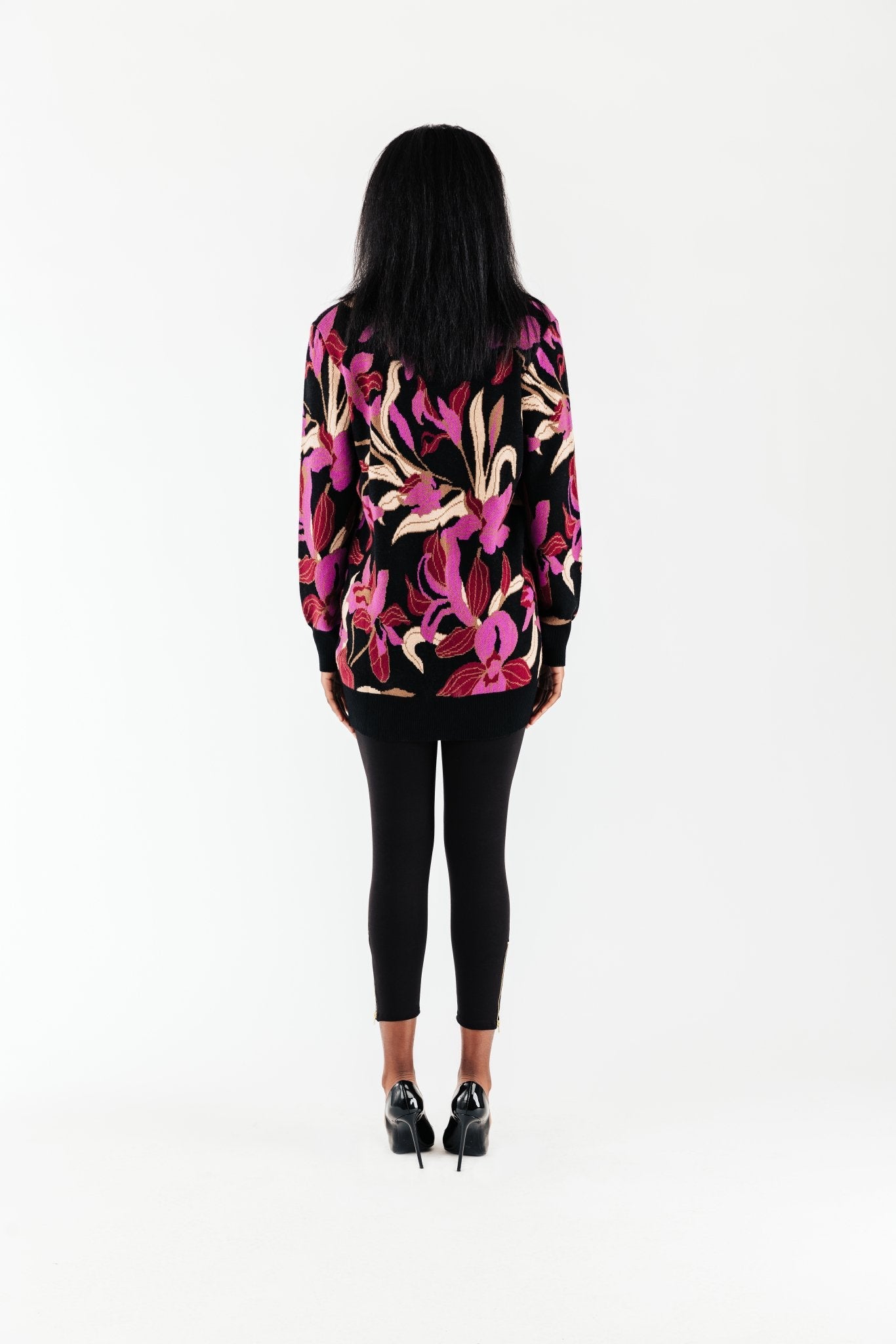 Magenta Floral Kristyn Cardigan - Chloe Kristyn